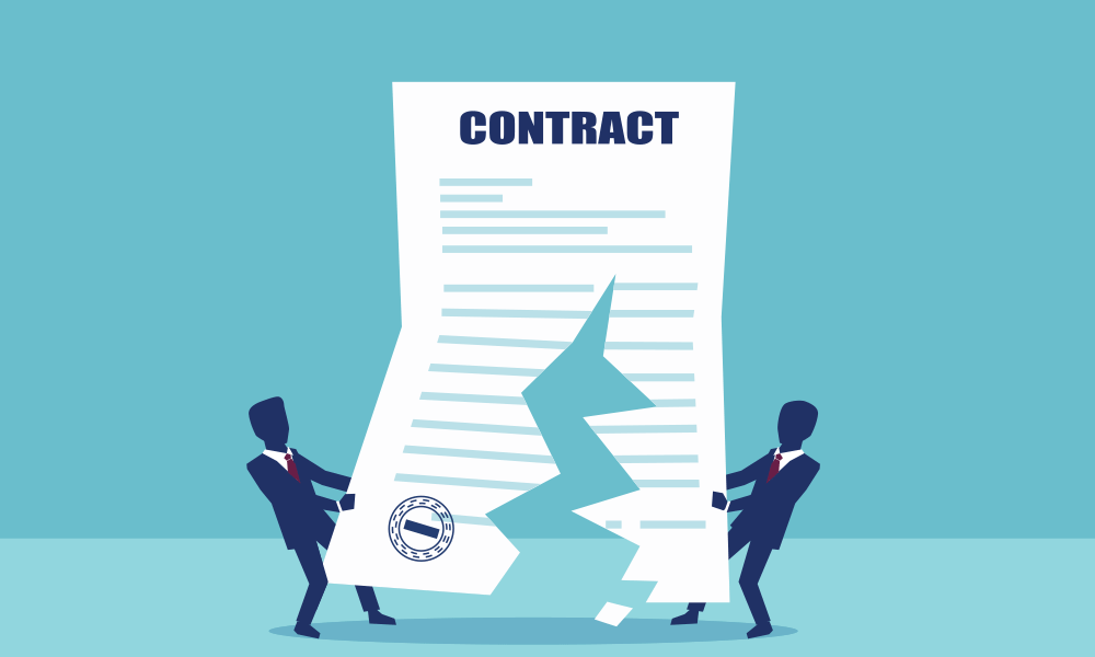 Proper termination of an existing contract